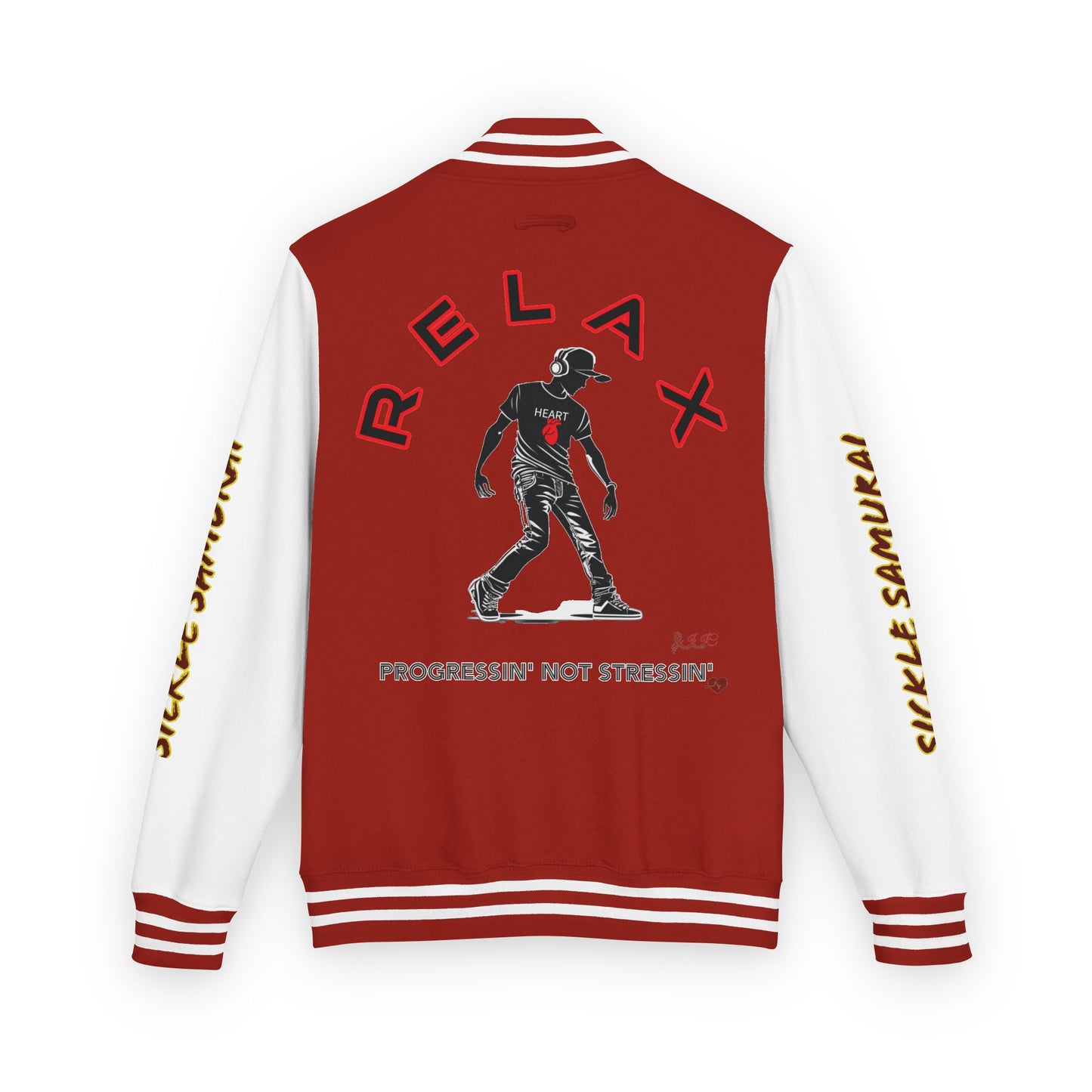 I SUPPORT RED - Heavyweight Letterman Jacket
