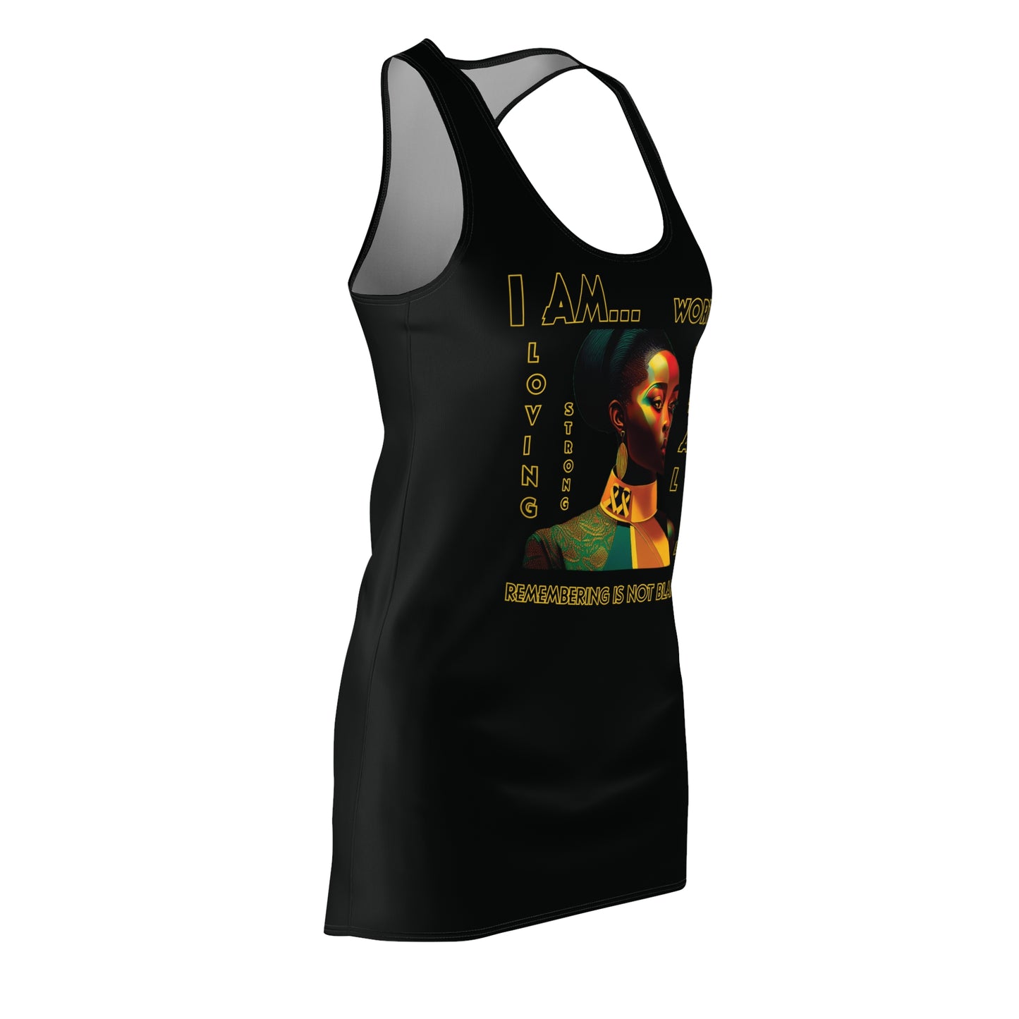 "I AM" Racerback Dress