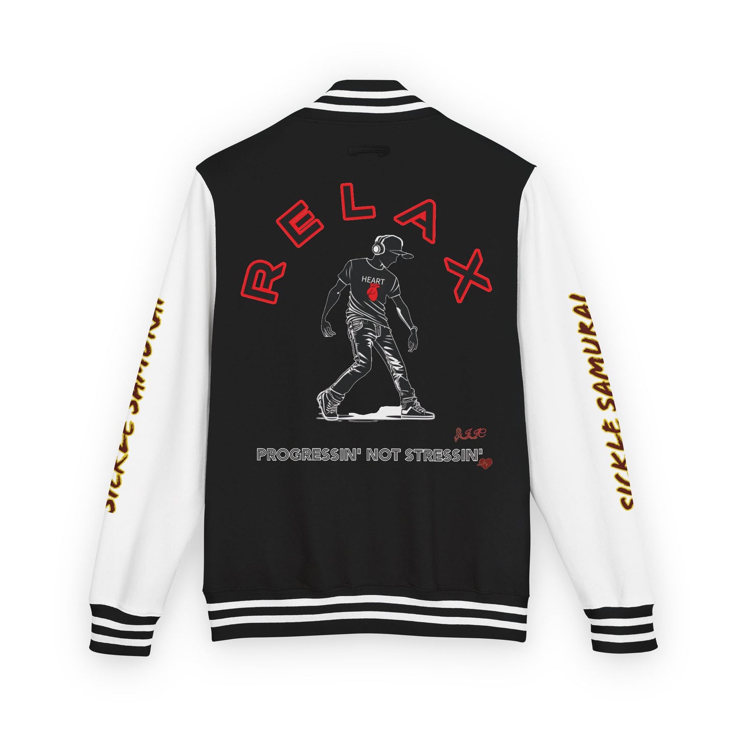 I SUPPORT RED - Heavyweight Letterman Jacket