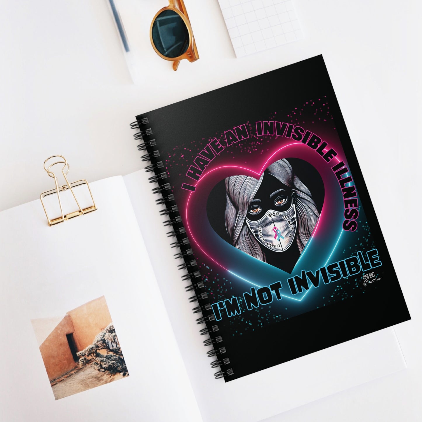 I'M NOT INVISIBLE -Spiral Notebook/Journal- Ruled Line